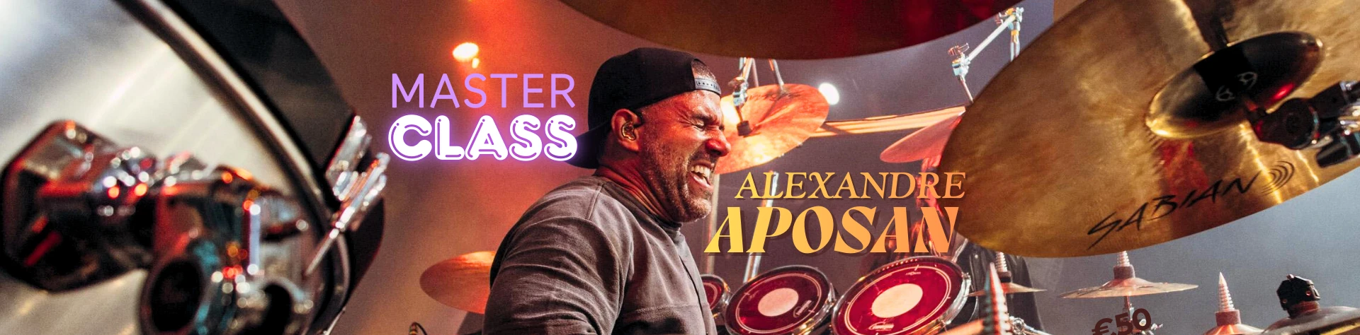 Capa do evento: Alexandre Aposan - Master Class de Bateria